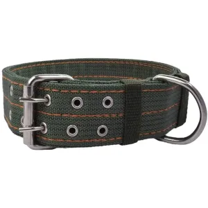 2-row Durable Adjustable Comfortable Metal Buckle Pet Collar for Medium, Big Dogs