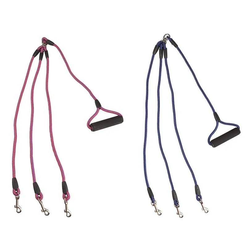 3 In 1 Nylon Dog Leash With Handle 124Cm Blue