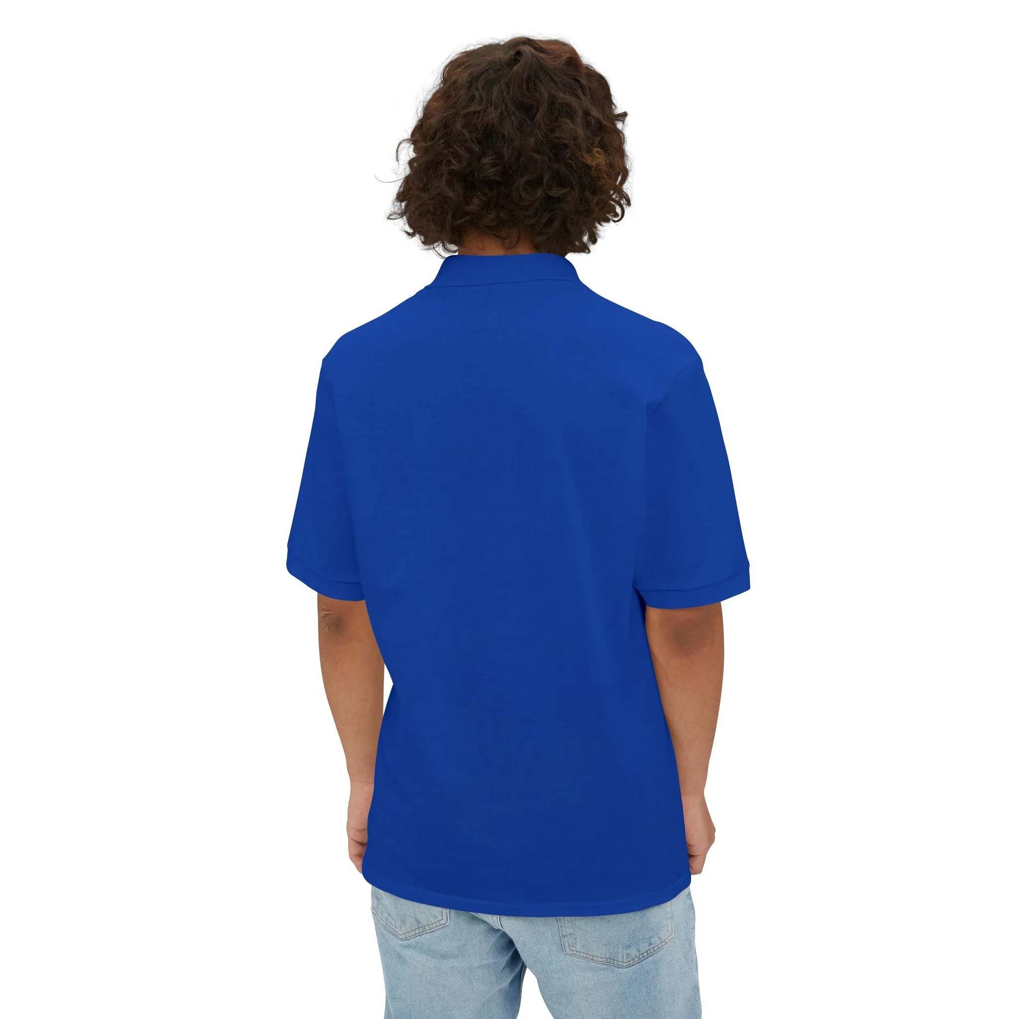 Alaskan Klee Kai Men's Piqu Polo Shirt - Elegance in Comfort