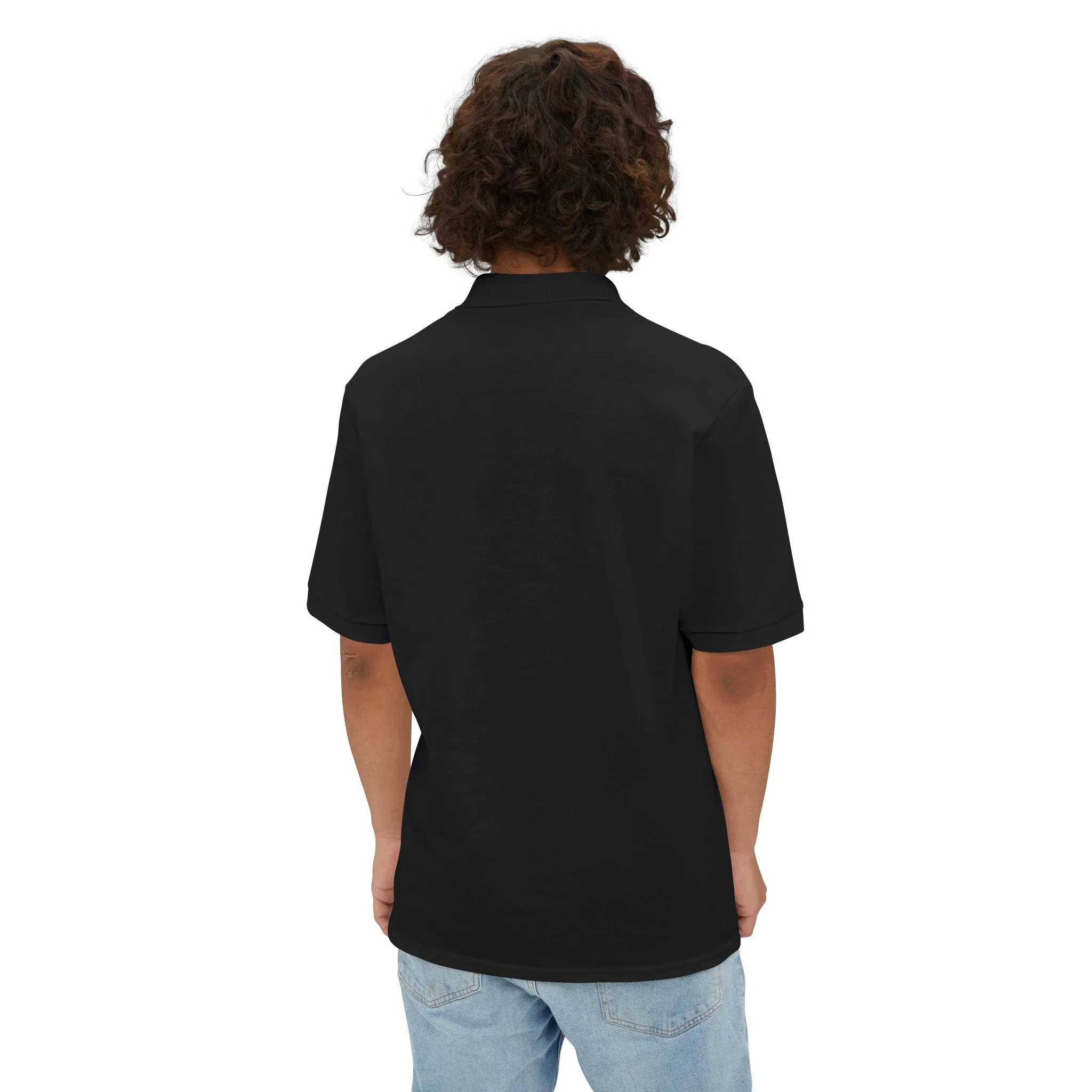 Alaskan Klee Kai Men's Piqu Polo Shirt - Elegance in Comfort