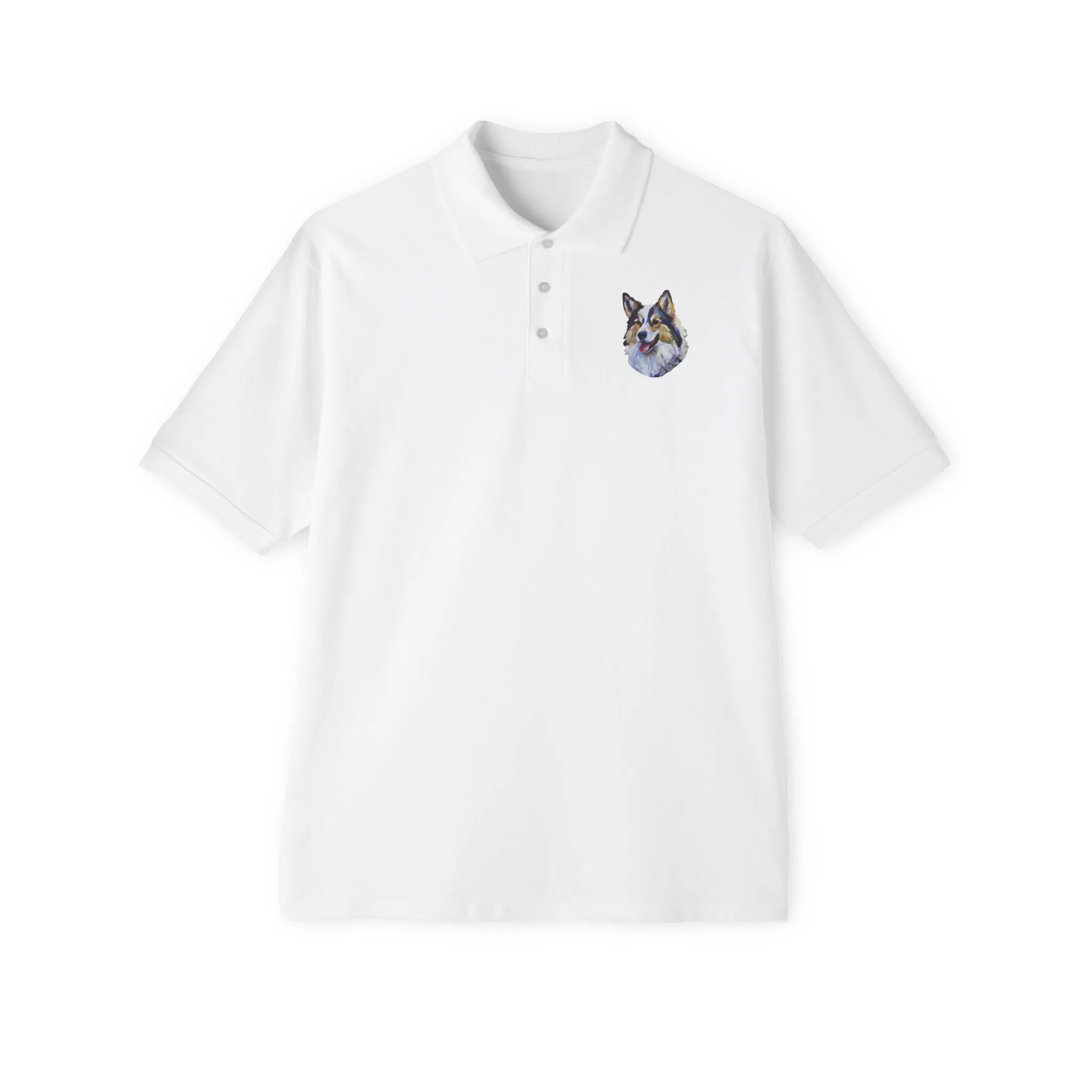 Alaskan Klee Kai Men's Piqu Polo Shirt - Elegance in Comfort