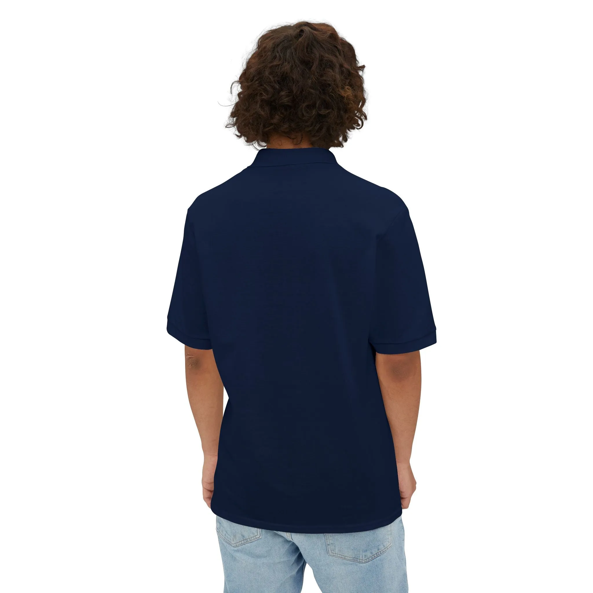 Alaskan Klee Kai Men's Piqu Polo Shirt - Elegance in Comfort