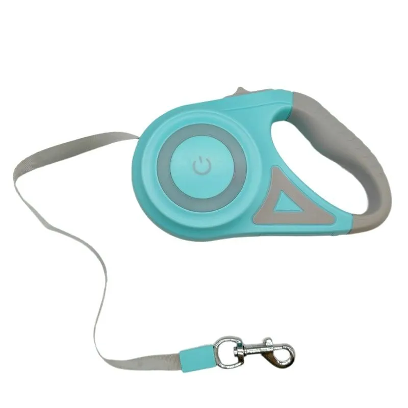 Automatic Retractable Led Dog Leash 3M Green