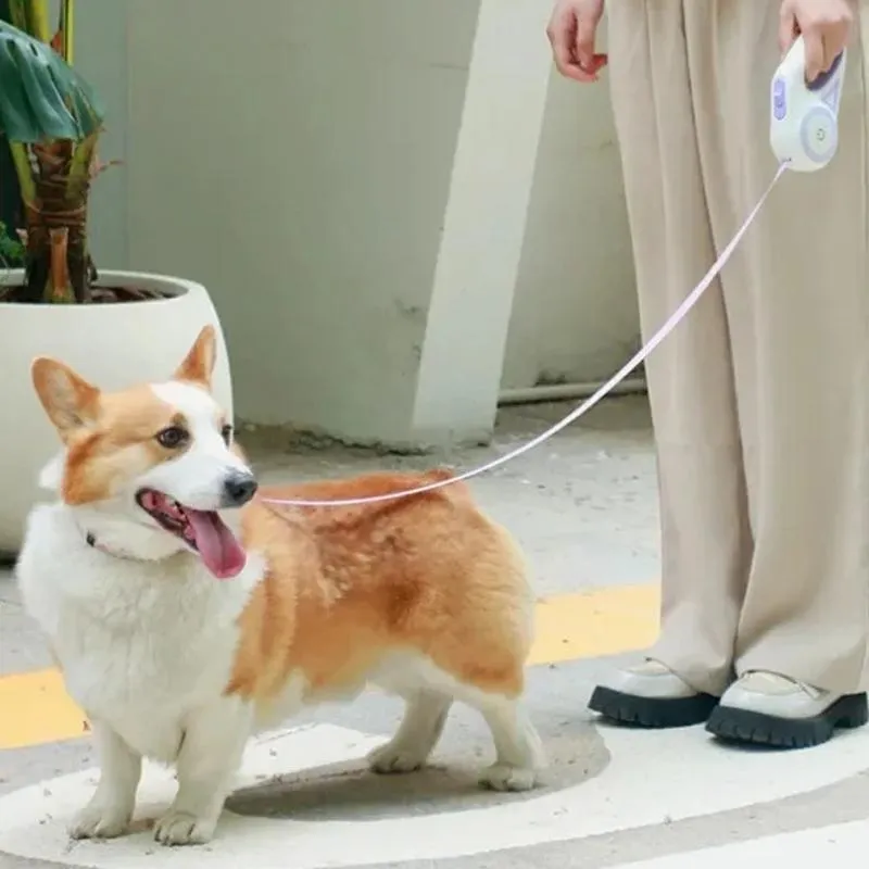 Automatic Retractable Led Dog Leash 3M Green