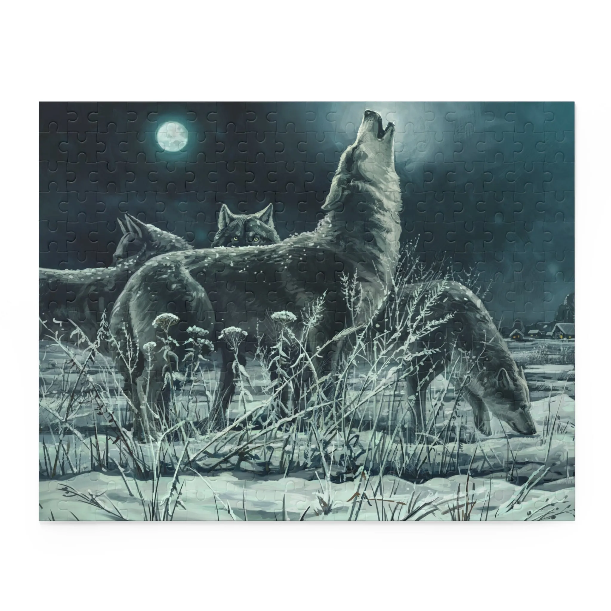 Blue Moon Wolves Puzzle (120, 252, 500-Piece)