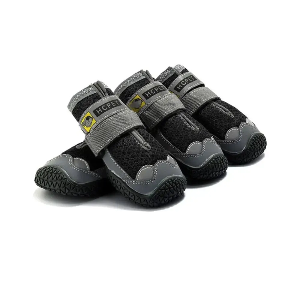 Comfortable Breathable Reflective Adjustable Strap Anti-slip Pet Boots for Medium, Large Dogs