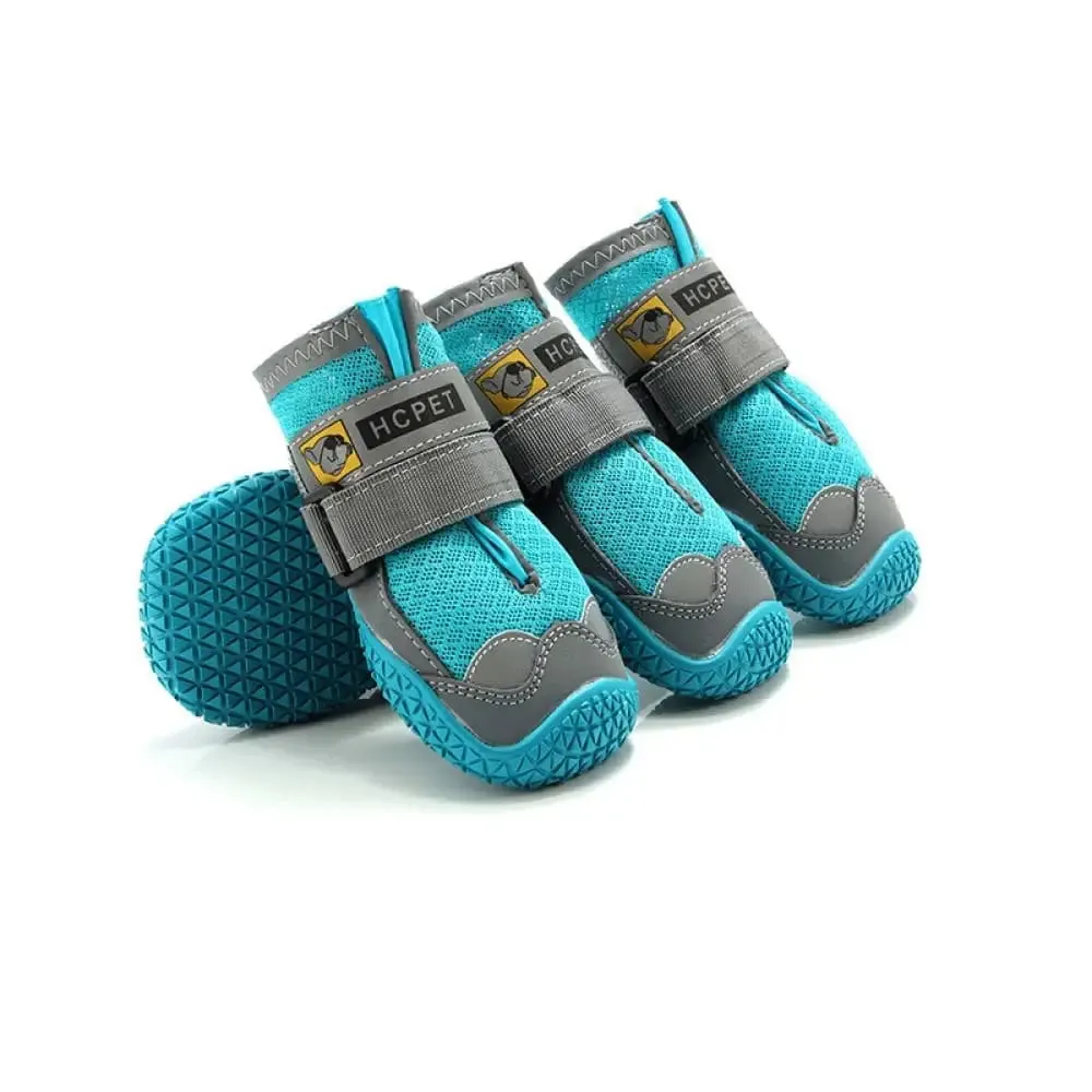 Comfortable Breathable Reflective Adjustable Strap Anti-slip Pet Boots for Medium, Large Dogs