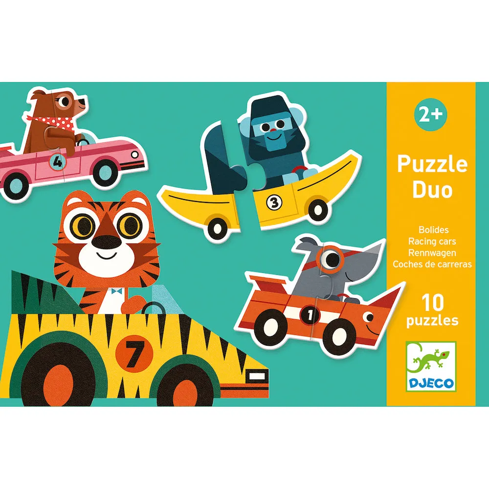 Djeco Puzzle Duo- Racing Cars