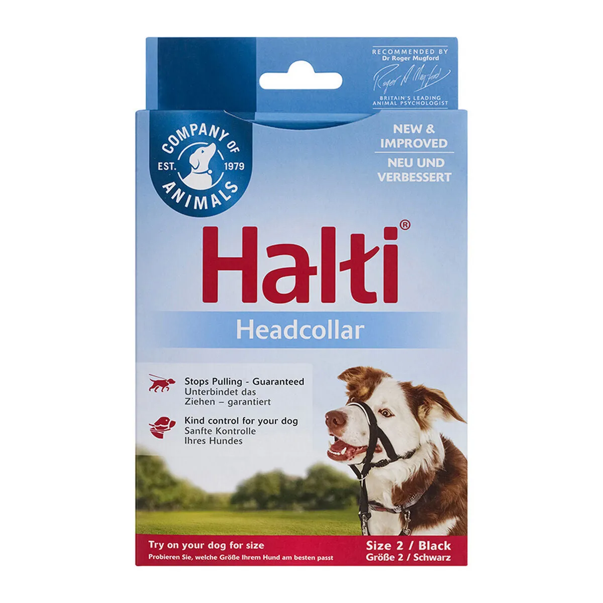 Dog Training Collars by Company of Animals Halti Black Muzzle 3548 Cm