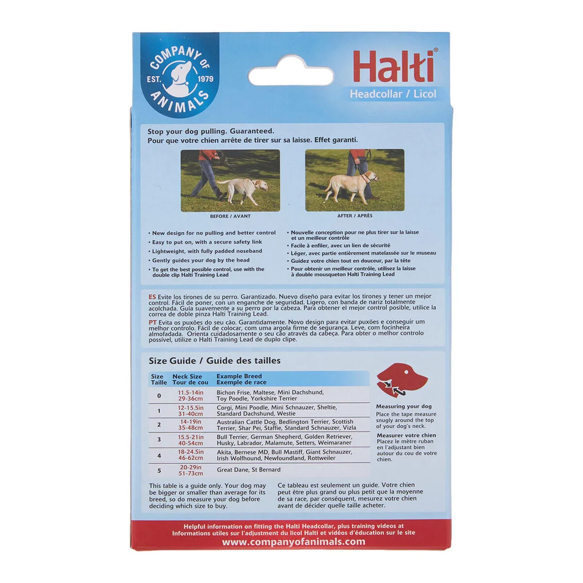 Dog Training Collars by Company of Animals Halti Black Muzzle 3548 Cm