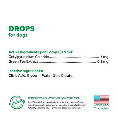 Fresh Breath Oral Care Drops for Dogs, 2oz