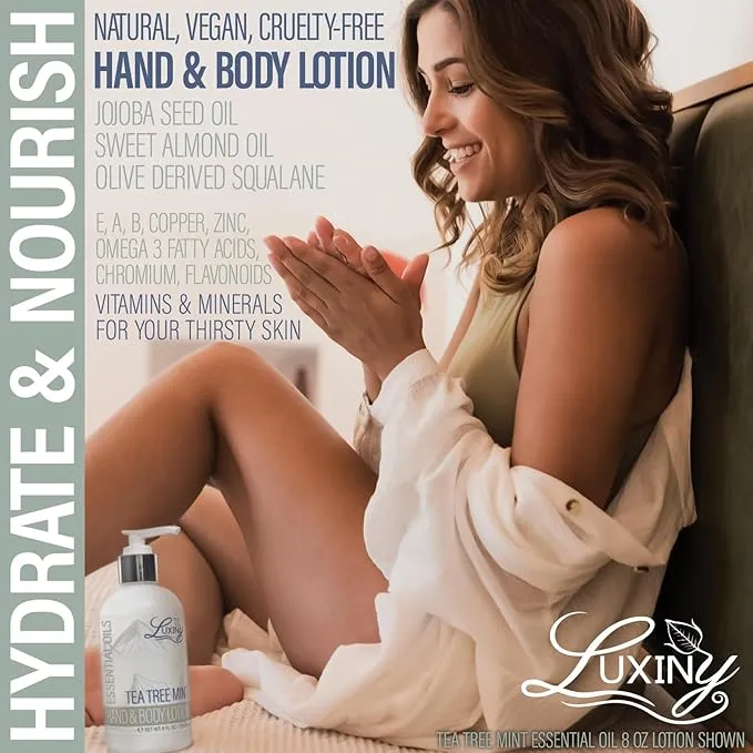 Luxiny Products Eucalyptus Spearmint Essential Oil Silky Hand & Body Lotion 8 Oz