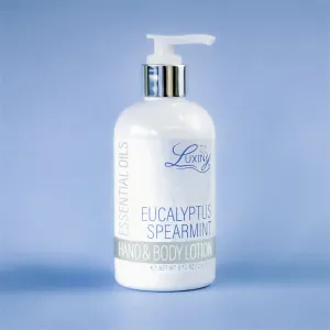 Luxiny Products Eucalyptus Spearmint Essential Oil Silky Hand & Body Lotion 8 Oz