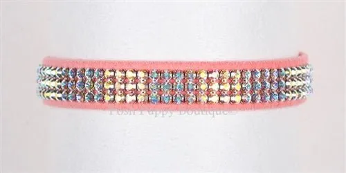 Susan Lanci AB Crystals Color Giltmore Ultrasuede Collars - Many Colors