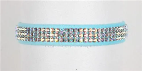 Susan Lanci AB Crystals Color Giltmore Ultrasuede Collars - Many Colors