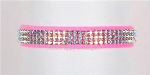Susan Lanci AB Crystals Color Giltmore Ultrasuede Collars - Many Colors