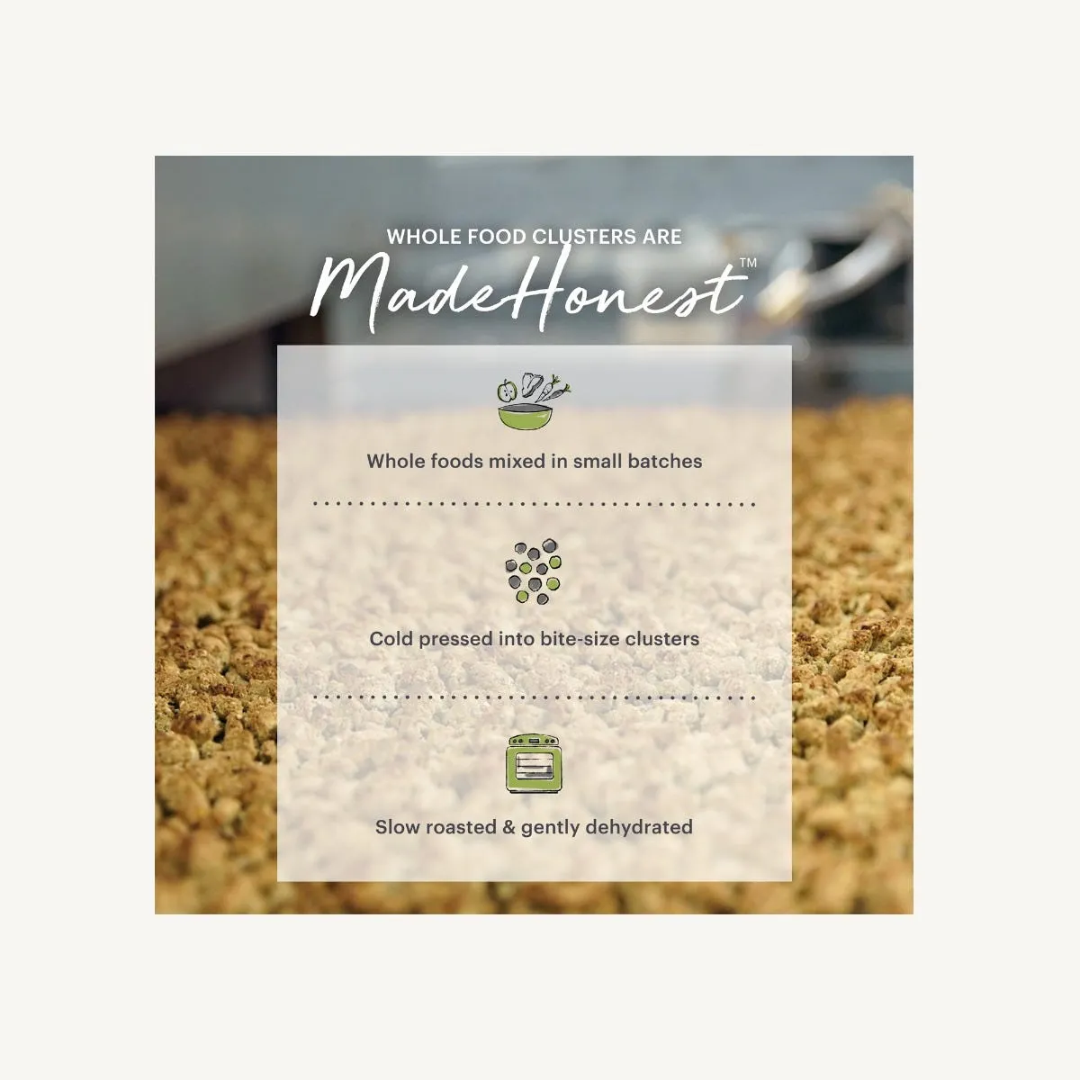 The Honest Kitchen Dry Dog Food Clusters Grain-Free Puppy Chicken Recipe