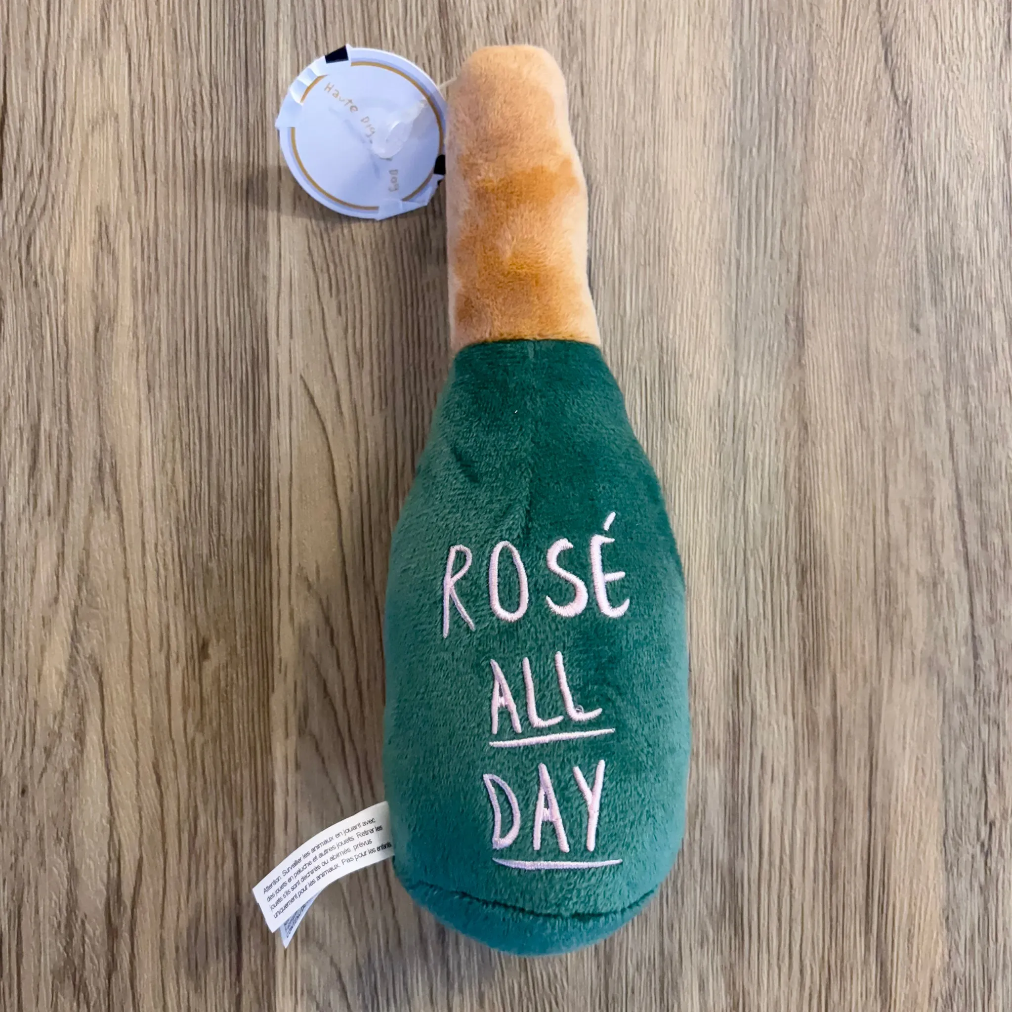 Woof Clicquot Rose' Plush Dog Toy